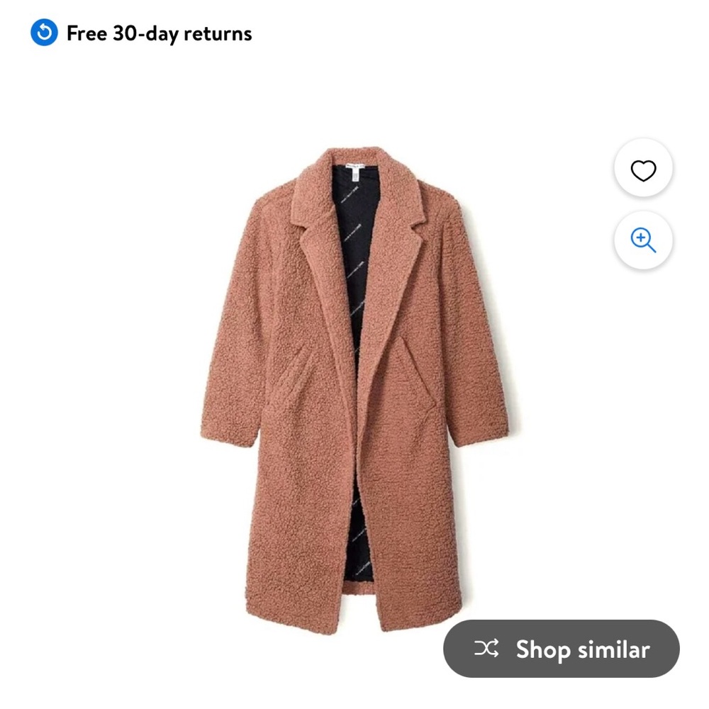 Victoria’s Secret Chloe & Halle Sherpa trench coat size medium.